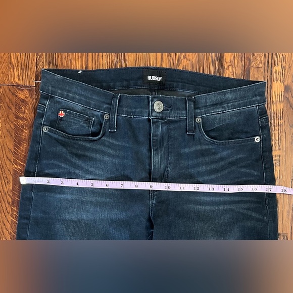 HUDSON Niko Mid-rise Super Skinny Ankle Jean in Obsess (dark wash) Size 28 - Picture 8 of 13
